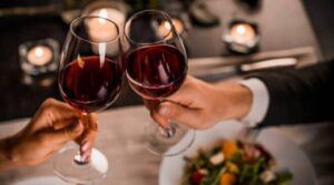 Calici di vino rosso